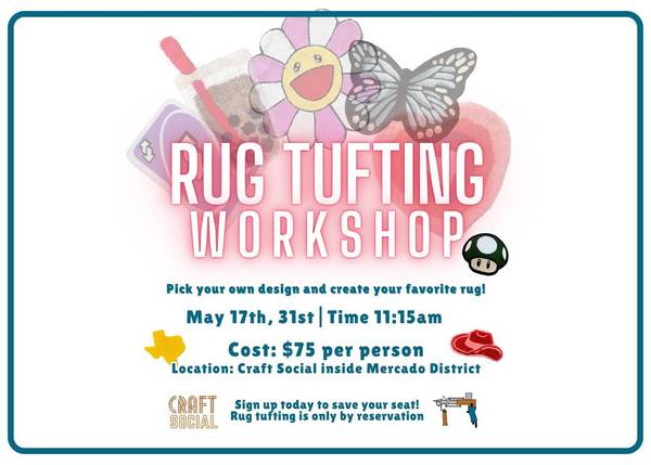 Rug Tufting at Craft Social