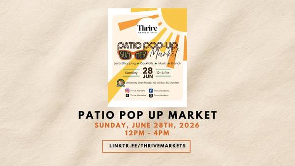 Patio Pop Up Market
