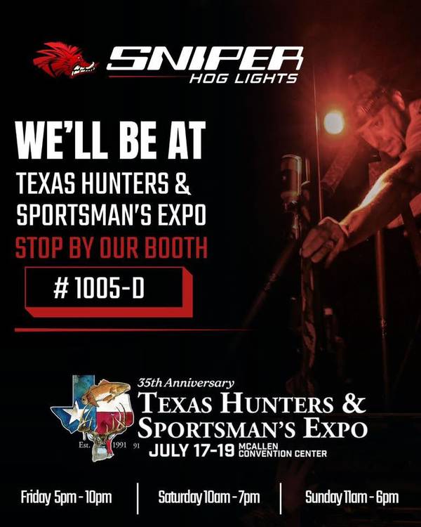 Sniper Hog Lights at the Texas Hunters & Sportsman’s Expo