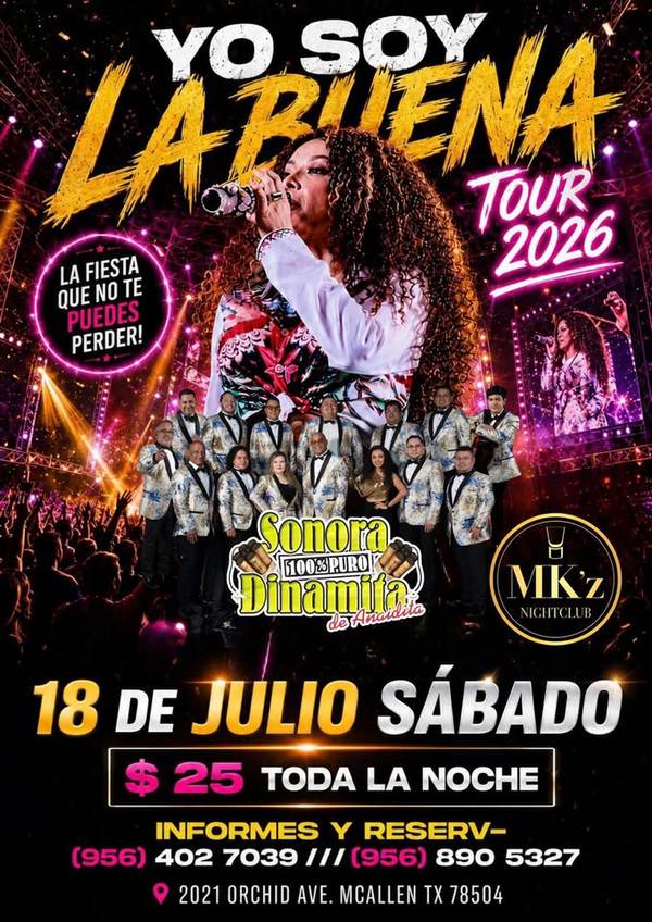 YO SOY LA BUENA!! TOUR 2026 LA SONORA 100% DINAMITA DE ANAIDITA 