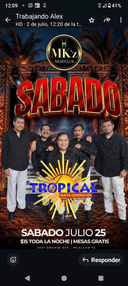  TROPICAL DEL BRAVO NUEVA GENERACIÓN 