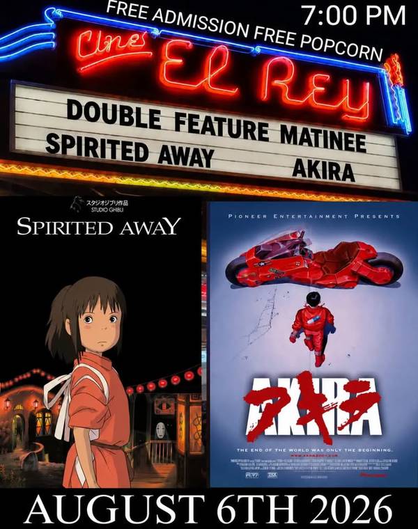 Spirited Away & Akira Double Feature at Cine El Rey
