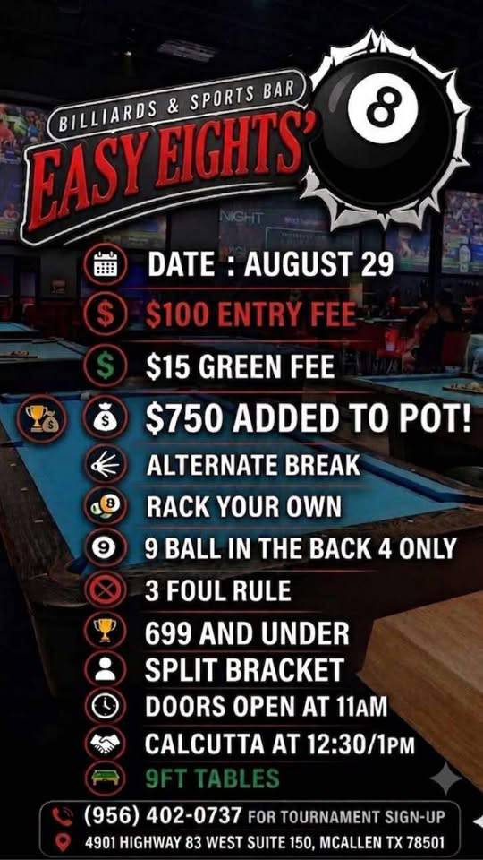 Easy Eight's McAllen 699 & Under 9-Ball