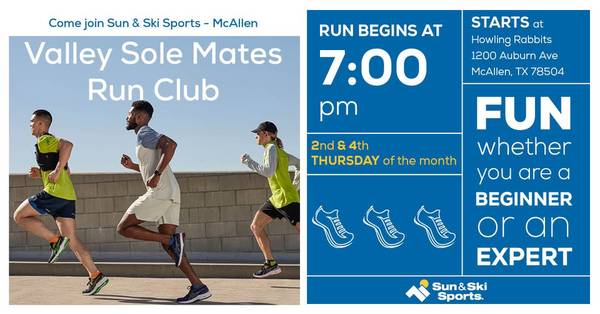 🏃🏾‍➡️Hey McAllen ... Join our Valley Sole Mates Run Club!! 🏃‍♀️
