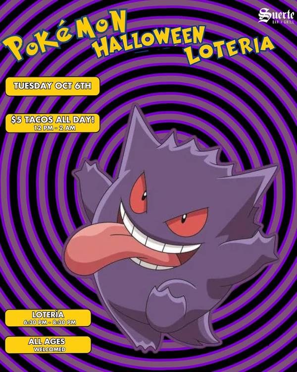 Pokémon Halloween Lotería🎃⚡