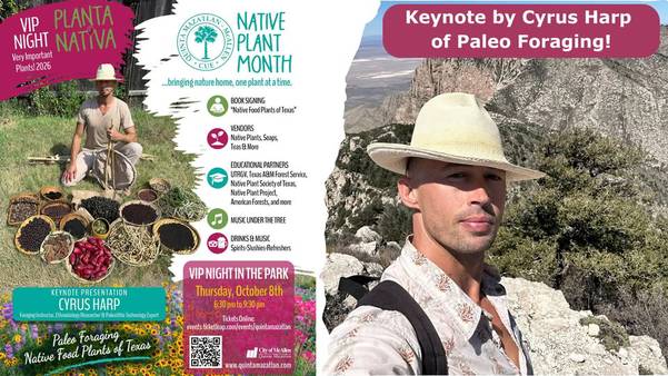 Planta Nativa 2026 - Cyrus Harp of Paleo Foraging