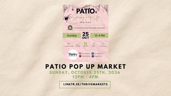 Patio Pop Up Market