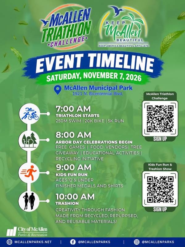 McAllen Triathlon Challenge & Arbor Day Celebration 2026